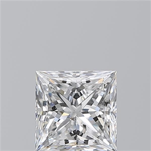 Picture of Natural Diamond 1.20 Carats, Princess with  Cut, E Color, SI2 Clarity and Certified by GIA