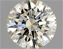 Natural Diamond 1.01 Carats, Round with Excellent Cut, N Color, VVS2 Clarity and Certified by GIA