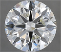 Natural Diamond 2.50 Carats, Round with Excellent Cut, H Color, VS1 Clarity and Certified by IGI