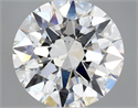 Natural Diamond 0.50 Carats, Round with Excellent Cut, F Color, SI1 Clarity and Certified by GIA