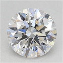 Del inventario de diamantes de laboratorio, 1.85 quilates, Redondo , Color F, claridad VS1 y certificado GIA