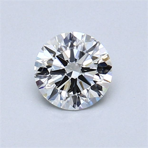 Picture of Natural Diamond 0.50 Carats, Round with Excellent Cut, H Color, SI1 Clarity and Certified by GIA