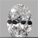 Natural Diamond 0.18 Carats, Oval with  Cut, E Color, SI1 Clarity and Certified by GIA