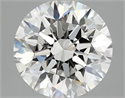 Lab Grown Diamond 2.54 Carats, Round with Excellent Cut, D Color, VVS2 Clarity and Certified by IGI