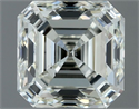 Natural Diamond 1.00 Carats, Asscher with  Cut, J Color, SI1 Clarity and Certified by IGI