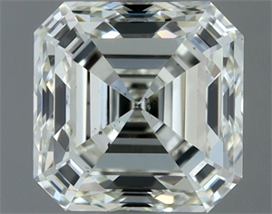 Picture of Natural Diamond 1.00 Carats, Asscher with  Cut, J Color, SI1 Clarity and Certified by IGI