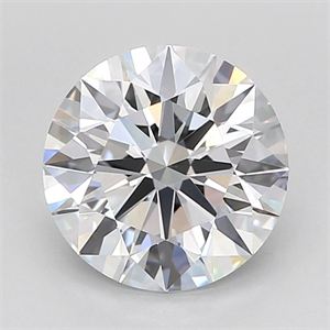 Picture of Lab Grown Diamond 2.52 Carats, Round with Ideal Cut, E Color, IF Clarity and Certified by IGI