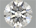 Lab Grown Diamond 1.09 Carats, Round with Excellent Cut, D Color, VVS2 Clarity and Certified by IGI