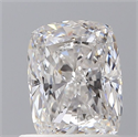 Diamante Natural 1.00 quilates, Del cojín , Color F, claridad SI1 y certificado GIA