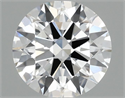 Lab Grown Diamond 0.97 Carats, Round with Ideal Cut, D Color, VVS2 Clarity and Certified by IGI