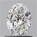 Natural Diamond 0.58 Carats, Oval with  Cut, E Color, VS1 Clarity and Certified by GIA