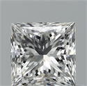 Natural Diamond 0.73 Carats, Princess with  Cut, E Color, SI1 Clarity and Certified by GIA