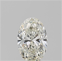Natural Diamond 0.56 Carats, Oval with  Cut, J Color, VVS2 Clarity and Certified by GIA