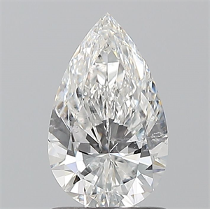 Picture of Natural Diamond 1.01 Carats, Pear with  Cut, E Color, SI2 Clarity and Certified by GIA