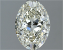 Natural Diamond 1.31 Carats, Oval with  Cut, K Color, VS1 Clarity and Certified by IGI