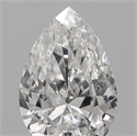Natural Diamond 0.19 Carats, Pear with  Cut, E Color, SI1 Clarity and Certified by IGI