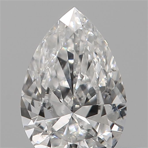Foto Diamante Natural 0.19 quilates, De pera , Color E, claridad SI1 y certificado IGI de