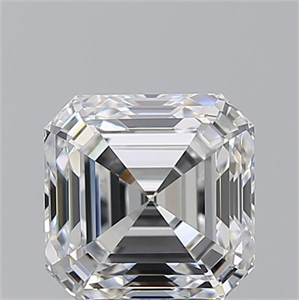 Foto Diamante Natural 3.51 quilates, Asscher , Color E, claridad VVS1 y certificado GIA de