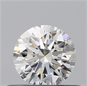 Natural Diamond 0.45 Carats, Round with Excellent Cut, H Color, VVS2 Clarity and Certified by GIA