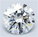 Natural Diamond 3.30 Carats, Round with Excellent Cut, G Color, VS2 Clarity and Certified by GIA
