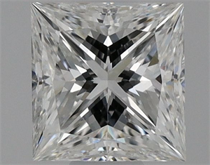 Picture of Natural Diamond 0.41 Carats, Princess with  Cut, F Color, VVS1 Clarity and Certified by GIA