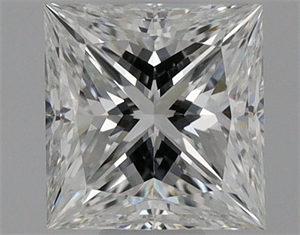 Picture of Natural Diamond 0.41 Carats, Princess with  Cut, F Color, VVS1 Clarity and Certified by GIA