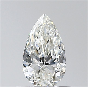 Foto Diamante Natural 0.40 quilates, De pera , Color H, claridad SI1 y certificado GIA de