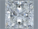 Natural Diamond 1.20 Carats, Princess with  Cut, H Color, VVS1 Clarity and Certified by IGI
