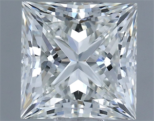 Picture of Natural Diamond 1.20 Carats, Princess with  Cut, H Color, VVS1 Clarity and Certified by IGI