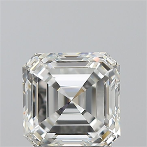 Picture of Natural Diamond 1.71 Carats, Asscher with  Cut, H Color, VVS1 Clarity and Certified by GIA