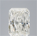 Natural Diamond 0.70 Carats, Radiant with  Cut, F Color, VVS1 Clarity and Certified by IGI