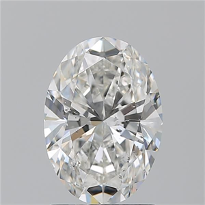 Picture of Natural Diamond 1.70 Carats, Oval with  Cut, G Color, SI2 Clarity and Certified by GIA