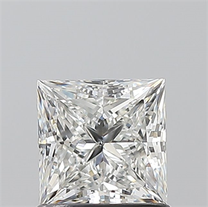 Foto Diamante Natural 1.01 quilates, Princesa , Color H, claridad SI1 y certificado GIA de