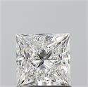 Natural Diamond 1.01 Carats, Princess with  Cut, H Color, SI1 Clarity and Certified by GIA