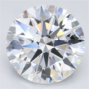 Picture of Lab Grown Diamond 3.16 Carats, Round with Ideal Cut, D Color, VVS1 Clarity and Certified by IGI