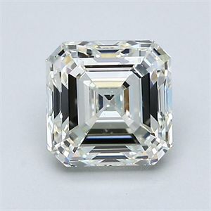 Foto Diamante Natural 1.50 quilates, Asscher , Color L, claridad SI1 y certificado GIA de