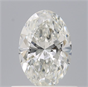 Diamante Natural 0.50 quilates, Ovalado , Color H, claridad VVS2 y certificado GIA