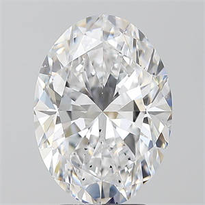 Picture of Natural Diamond 3.50 Carats, Oval with  Cut, D Color, SI2 Clarity and Certified by GIA