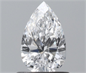 Natural Diamond 0.62 Carats, Pear with  Cut, D Color, SI1 Clarity and Certified by GIA