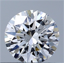 Natural Diamond 0.42 Carats, Round with Excellent Cut, F Color, VVS1 Clarity and Certified by GIA