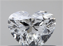 Natural Diamond 0.45 Carats, Heart with  Cut, G Color, VVS2 Clarity and Certified by GIA