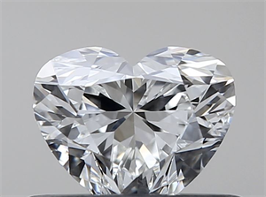 Foto Diamante Natural 0.45 quilates, Corazón , Color G, claridad VVS2 y certificado GIA de