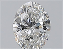 Natural Diamond 0.50 Carats, Oval with  Cut, D Color, VVS2 Clarity and Certified by GIA