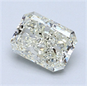 Natural Diamond 2.01 Carats, Radiant with  Cut, K Color, SI1 Clarity and Certified by GIA