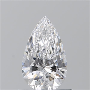 Picture of Natural Diamond 0.70 Carats, Pear with  Cut, D Color, IF Clarity and Certified by GIA