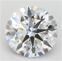 Lab Grown Diamond 3.11 Carats, Round with Ideal Cut, D Color, VVS1 Clarity and Certified by IGI