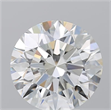Natural Diamond 5.70 Carats, Round with Excellent Cut, H Color, IF Clarity and Certified by GIA