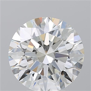 Picture of Natural Diamond 5.70 Carats, Round with Excellent Cut, H Color, IF Clarity and Certified by GIA