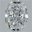 Natural Diamond 1.20 Carats, Oval with  Cut, D Color, VS2 Clarity and Certified by GIA