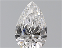 Natural Diamond 0.40 Carats, Pear with  Cut, D Color, VVS1 Clarity and Certified by GIA